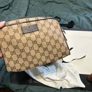 Gucci Beige and Brown Crossbody Bag